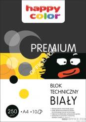 Blok techniczny biały 250g A4 HAPPY COLOR