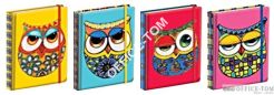 Notatnik ekskluzywny NARCISSUS 80k. Arabesque Owls 12x17 4 wzory