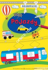 Książka KOLOROWANKI A4 Pojazdy 9788378953142 Zielona Sowa