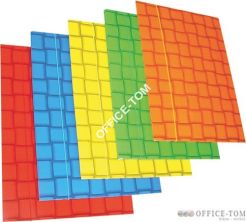 Teczka kartonowa z gumką A4 w kratkę niebieska 100553863 BANTEX