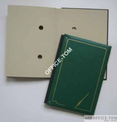 Teczka do podpisu z harmonijką 15 kart zieleń  Warta