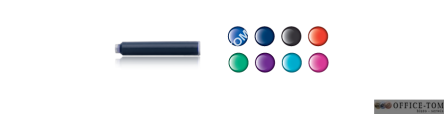 Naboje PELIKAN krótkie TP/6  czerwone