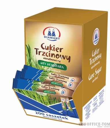 Cukier trzcinowy w saszetkach 200szt