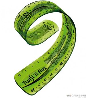 Linijka 027900 30cm.TWIST\'N FLE MAPED