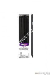 OŁÓWEK Z czarnego DREWNA ZAKOŃCZONY GUMKĄ STRIGO