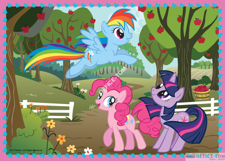 Puzzle My Little Pony Wakacje kucyków - Puzzle 4w1  70 elementów TREFL 34153