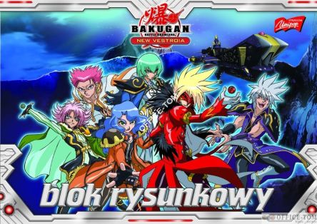 Blok rysunkowy A4, 20k. BAKUGAN