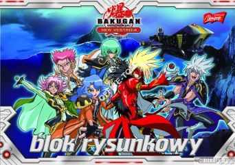 Blok rysunkowy A4, 20k. BAKUGAN