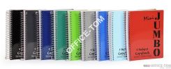 Kołonotatnik JUMBO A4, 120kartek, linia, przekładki 4x30