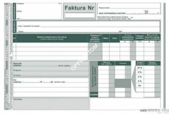 Faktura VAT MICHALCZYK I PROKOP 2/3 A5 80 kartek