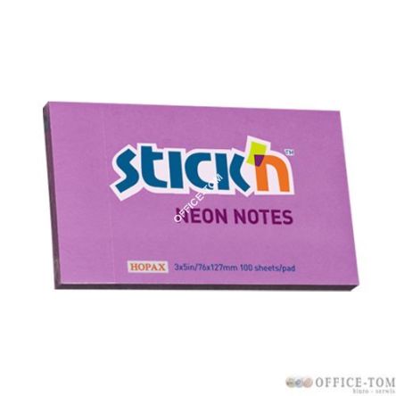 Notes Samoprzylepny 127mm x76mm Fioletowy Neonowy (12) 21214 Stick\'n