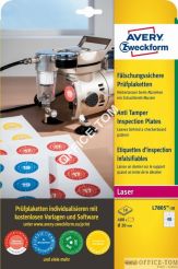Tabliczki inspekcyjne do oznaczania własności - plomby; Ø20mm; 480szt Avery Zweckform