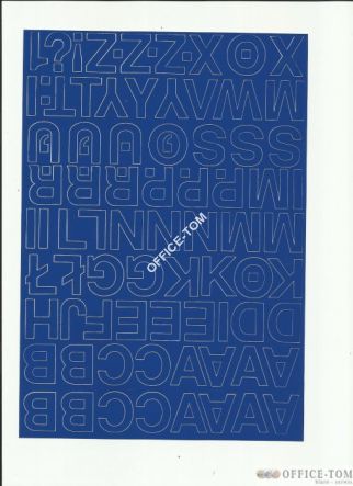 LITERY samoprzylepne 2.5cm(8szt) czarne ARTDRUK