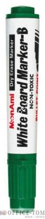 Marker MONAMI WHITE BOARD okrągła końcówka B/12 zielony