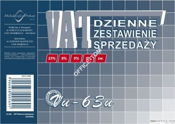Dzienne zestawienie sprzedaży, A-6 MICHALCZYK & PROKOP