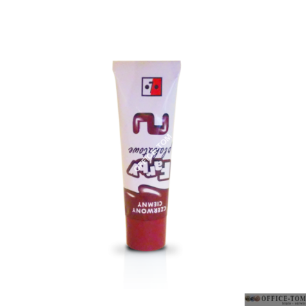 Farby plakatowe w tubach ciemno czerwone JEDNOŚĆ