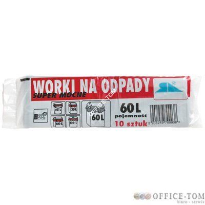 Worki na smieci 60L 10szt/op.