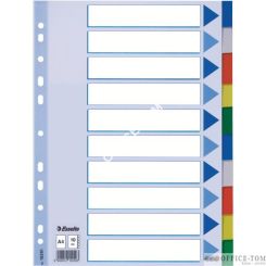 Przekładki plastikowe z PP A4 ESSELTE, 10 kart