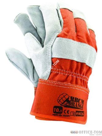 Rękawice skórzane RBCM ORANGE Reis