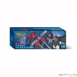 Farby plakatowe 12 kolorów 20ml. SPIDER-MAN MARVEL ST.MAJEWSKI