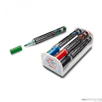 Zestaw markerów suchościeralnych z elastyczną końcówką Pentel