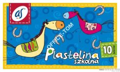 Plastelina szkolna\'AS\' 10kol. ASTRA