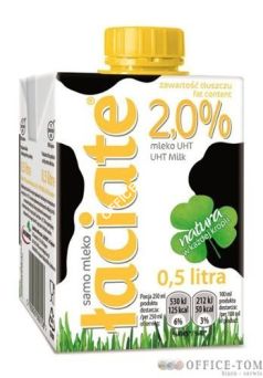 Mleko ŁACIATE UHT 2% 0.5L EXP0318