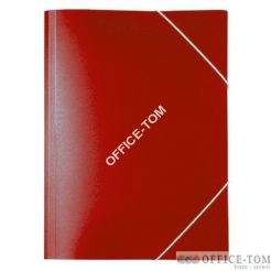 Teczka plastikowa z gumką szeroka TG-02 Biurfol Czerwona