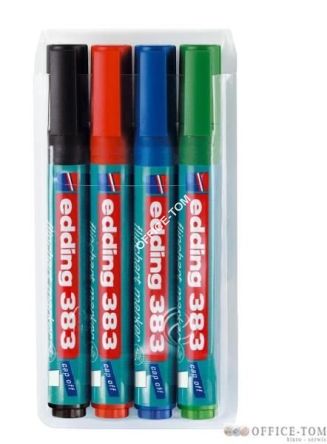 Marker do flipchartów ze ściętą końcówką 1-5 mm czerwony Edding