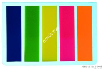 Zakładki indeksujące PET 45x12mm/5x25szt