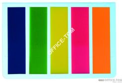 Zakładki indeksujące PET 45x12mm/5x25szt