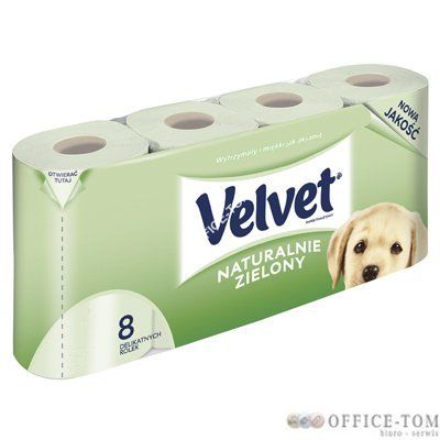 Papier toal.VELVET  (8) zielon y