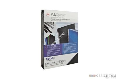 Okładki do bindowania GBC PolyOpaque A4 300 mic 100 sztuk. Granatowe