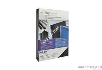 Okładki do bindowania GBC PolyOpaque A4 300 mic 100 sztuk. Granatowe