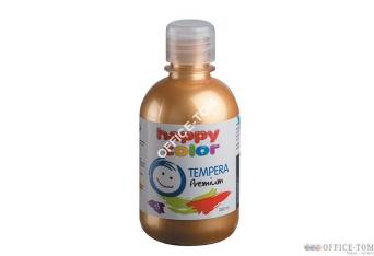 Farba Tempera Premium 300ml, złoty Happy Color