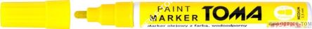 Marker olejowy z farbą, końcówka 2,5mm - żółty neon Toma
