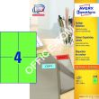 Etykiety AVERY ZWECKFORM trwałe kolorowe A4, 100 ark./op., 105 x 148 mm, zielone - 2