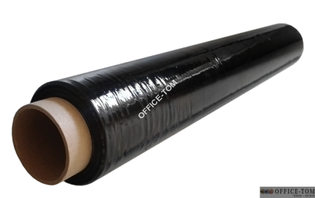 Folia stretch reczna czarna   2 1.25netto fol-str500/23/1.25c EMERSON