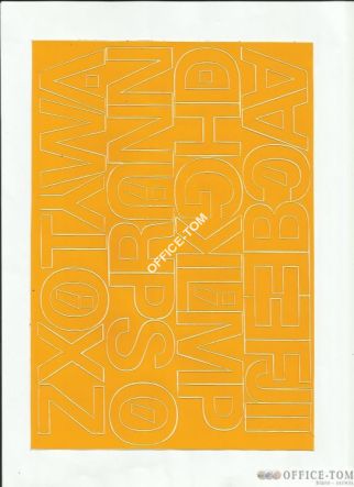 LITERY samoprzylepne 4cm (8szt) zielone ARTDRUK