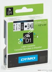 Taśma 12mm/7m czarny biała 45013 DYMO S0720530