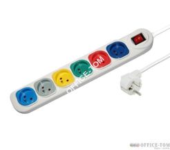 Listwa zasilająca/przedłużacz RAINBOW 6 gniazdek 15M