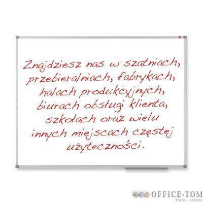 Tablica NOBO biała CLASSIC 1200X2400 magnetyczna suchościeralna, porcelanowa