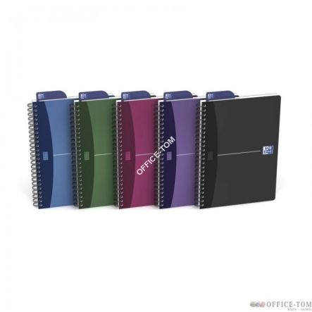 Kołonotatnik A4 90k PP OXFORD URBAN mix kratka