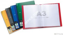 Album ofertowy A4/A3 60 kieszeni czarna  DCF646A SIDE PENTEL