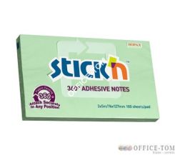 Notes samoprzylepne 127X76mm, 360 Stopni, Zielony 100 kartek