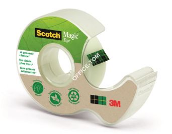 Taśma biurowa ekologiczna SCOTCH Magic (9-1920D), matowa, z dyspenserem, 19mm, 20m, 3M-70005280956 (X)