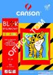Blok Z papierem kolorowym A4 70G 10ark. (TYGRYS)  100554869 CANSON - 2