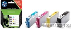 Tusz HP 364 (SD534EE) czarny + niebieski + purpurowy + żółty 4szt