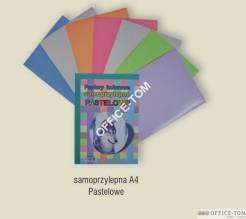 Zeszyt papierów kolorowych A4 samoprzylepny pastele CORMORAN *3520