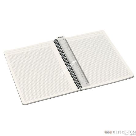 Kołonotatnik Office Card A4, w kratkę, zielony 46470055 Leitz